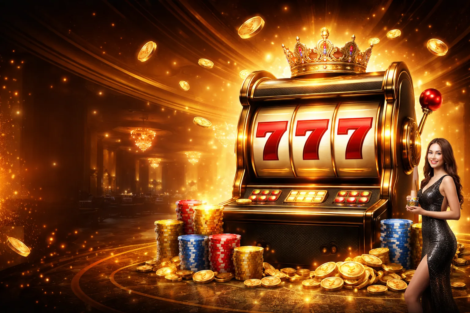 Hình ảnh banner chính king88vin với giải Jackpot lớn và các trò chơi casino